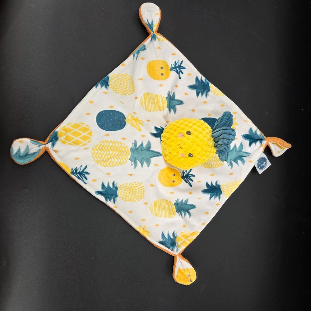 Mary Meyer Pineapple Lovey Security Blanket Yellow Orange Tropical Plush Toy